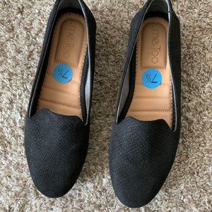 Black Denim Ballet Flats